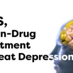 A thumbnail discussing TMS, a non-treatment drug treatment to beat depression.
